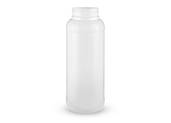 Bottle 1000ml en HDPE or Multilayer, neck 63mm